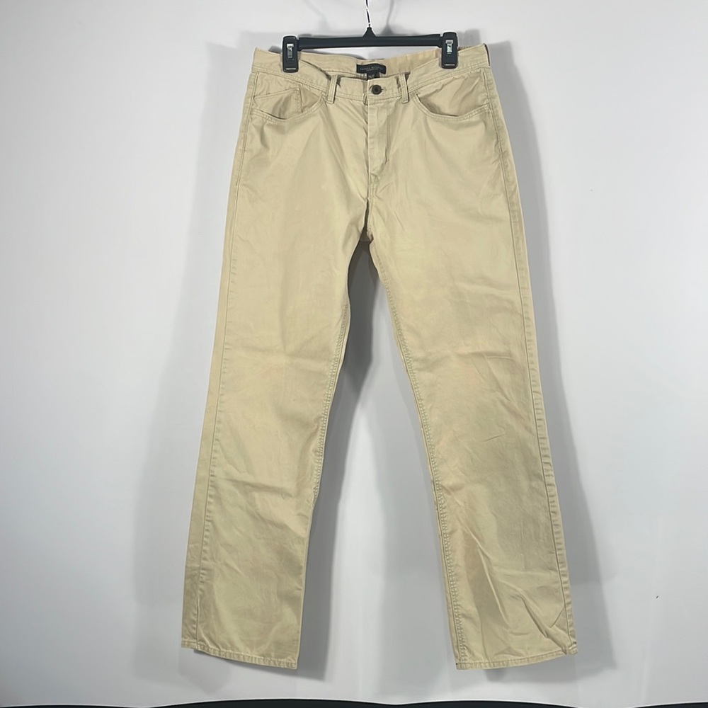 Banana Republic Men’s Straight Fit Pants, 32 x 32, Khaki, Tan